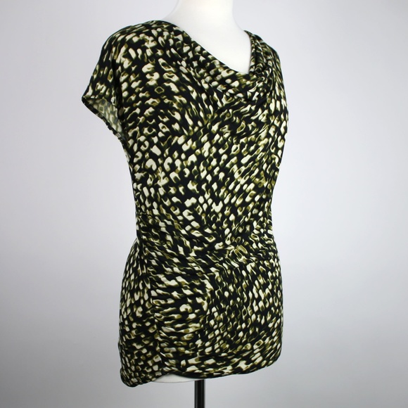 Vince Camuto Tops - VINCE CAMUTO Printed Drape Neck Blouse SMALL